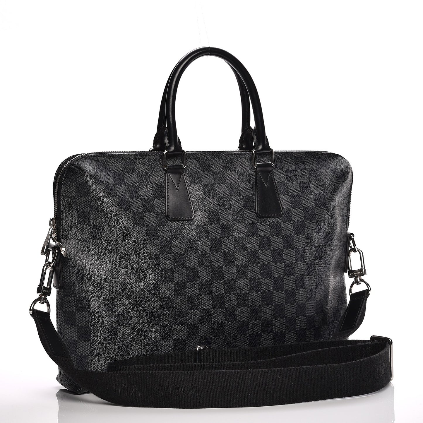 Damier Graphite Porte-Documents Jour