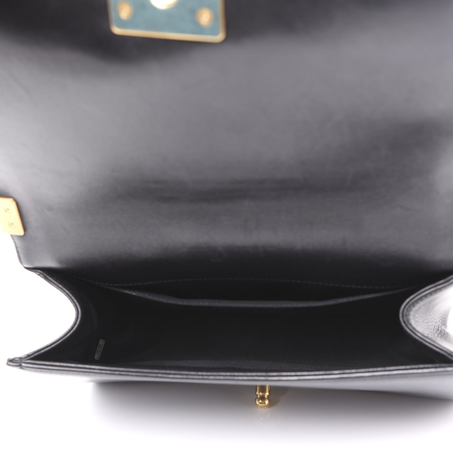 Lambskin Quilted Medium Boy Flap Black