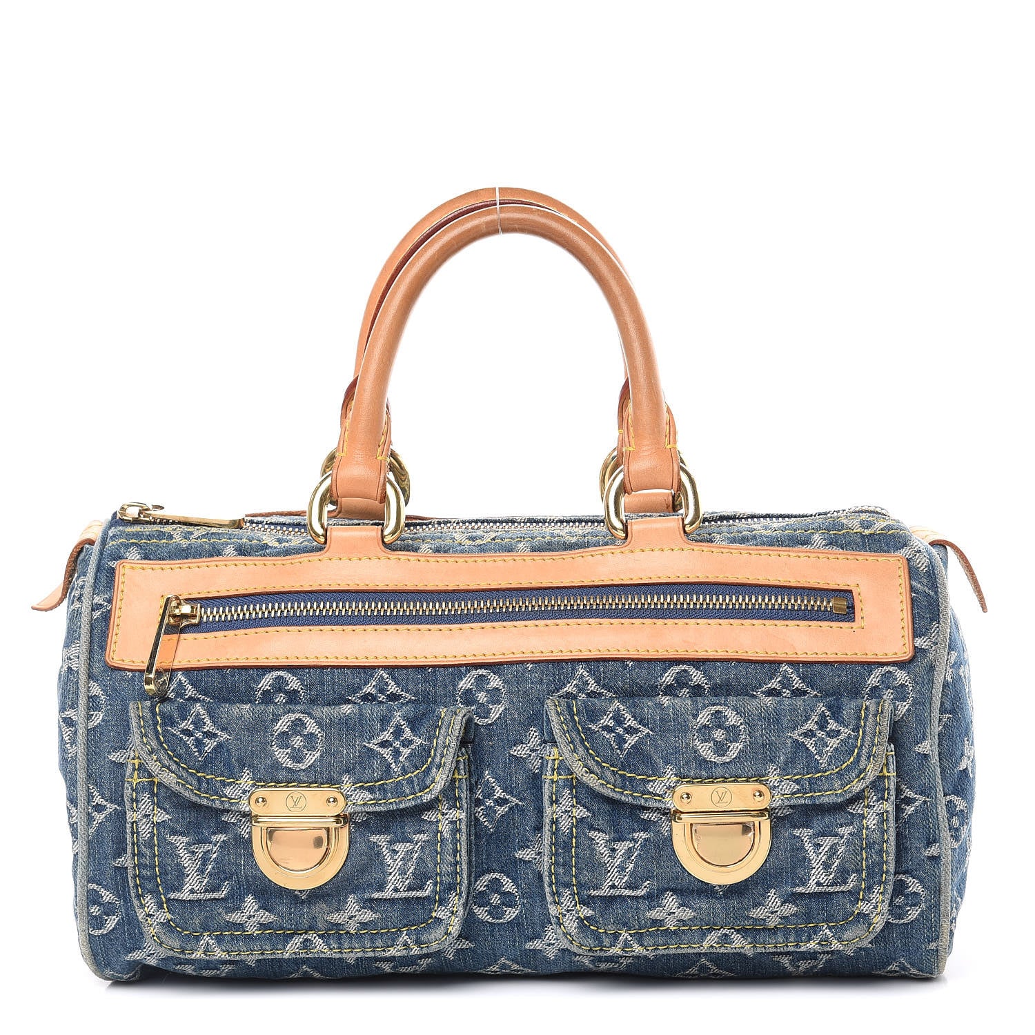 Louis Vuitton Monogram Denim Neo Speedy Blue 1 of 18