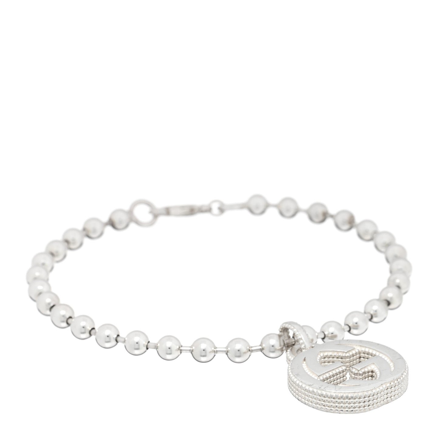 Sterling Silver Interlocking GG Bracelet