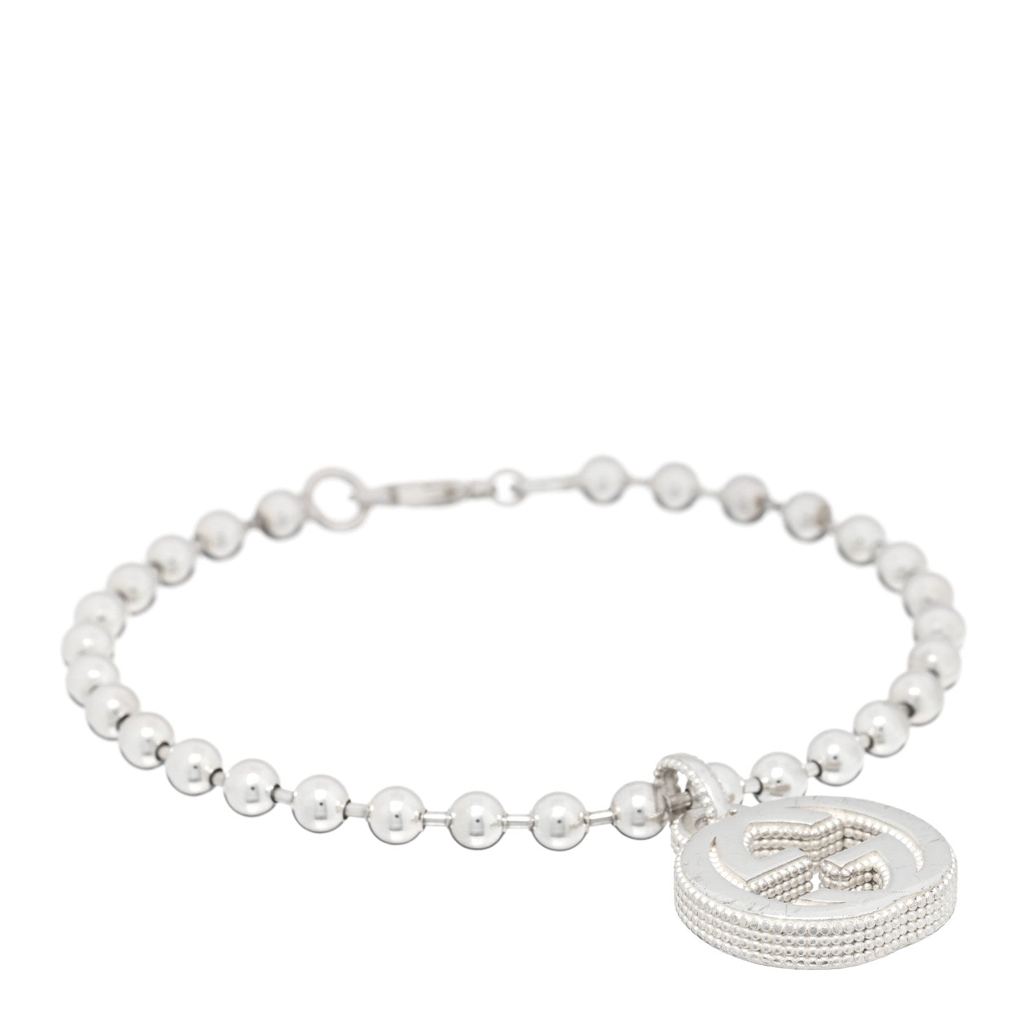 Gucci Sterling Silver Interlocking GG Bracelet 1 of 3