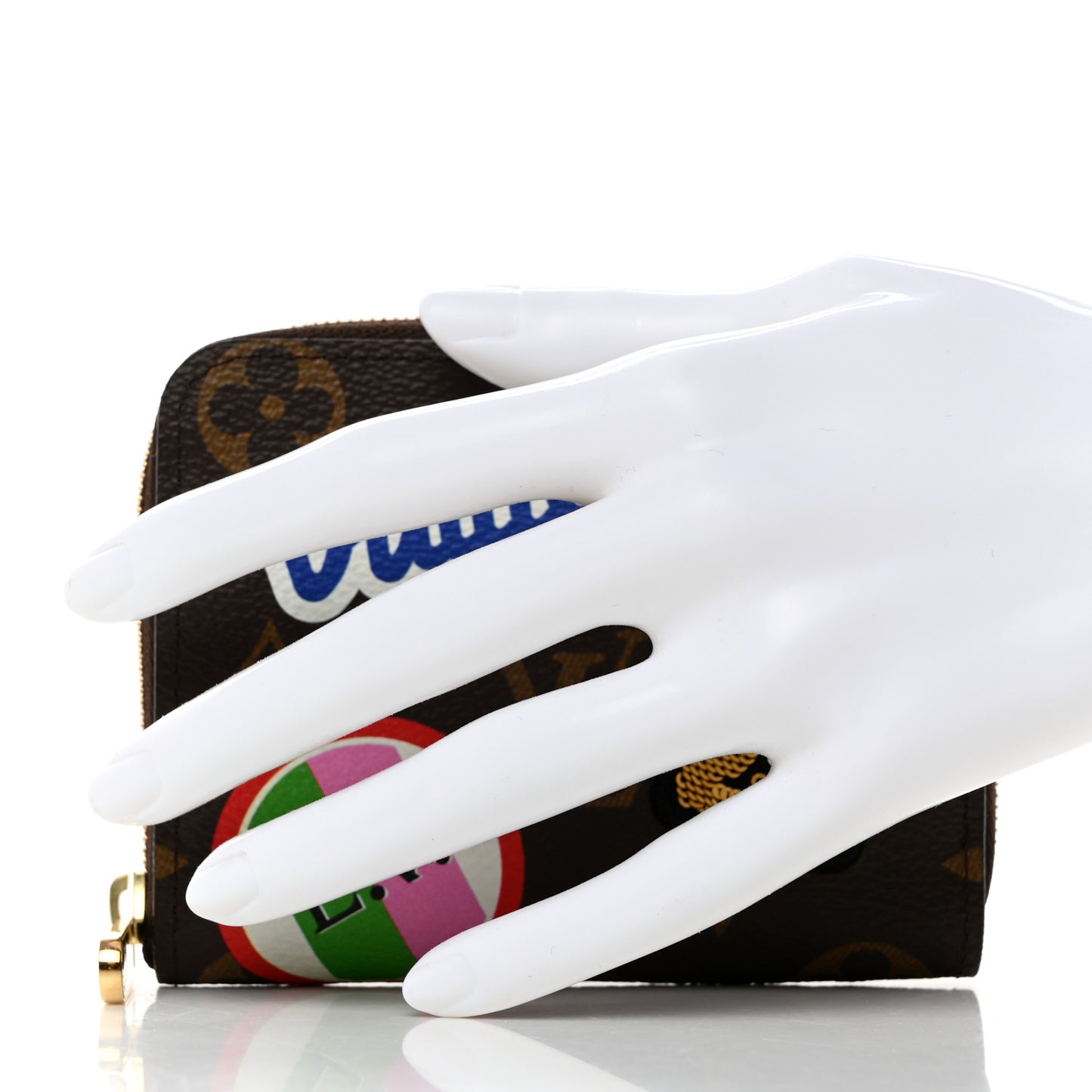 LOUIS VUITTON Monogram Travel Stickers Zippy Coin Purse