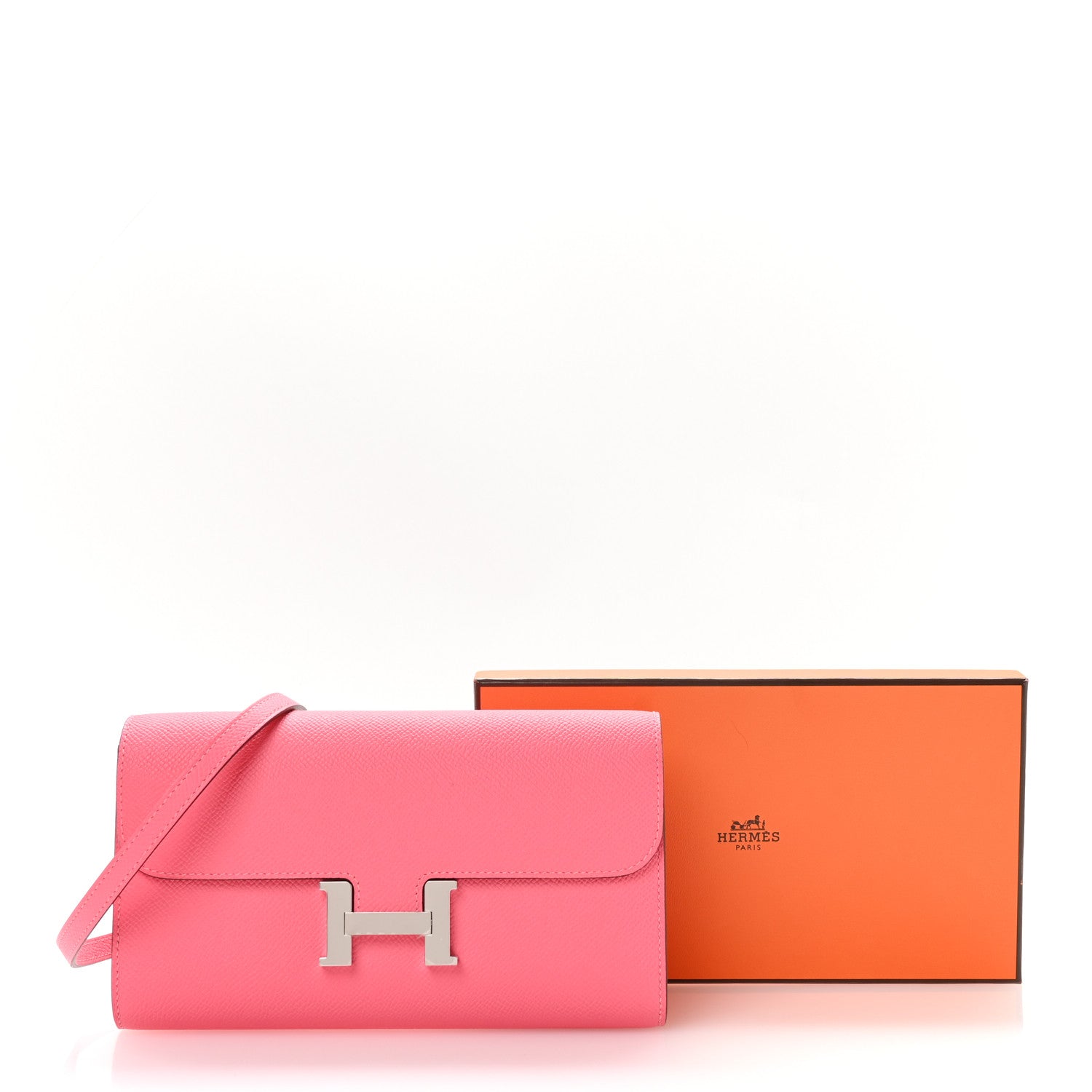 Hermes Epsom Constance Wallet To Go Rose Azalee 11 of 11