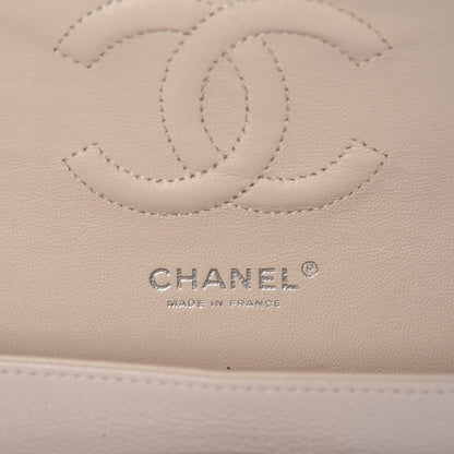 Chanel Caviar Quilted Medium Double Flap Light Grey 7 of 12