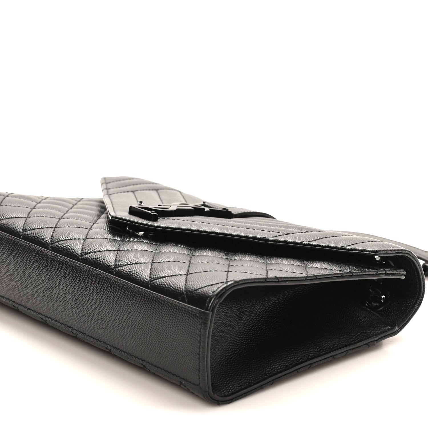 Saint Laurent Grain De Poudre Textured Mixed Matelasse Triquilt