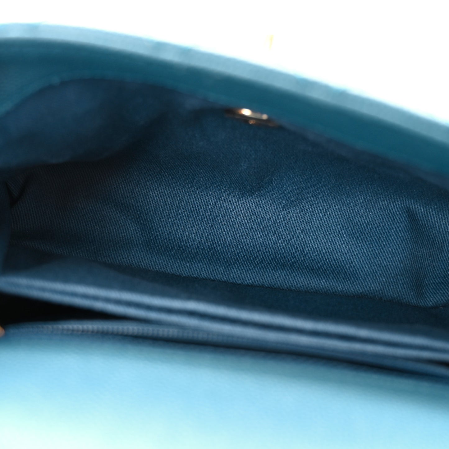Caviar Quilted Mini Coco Handle Flap Dark Turqouise