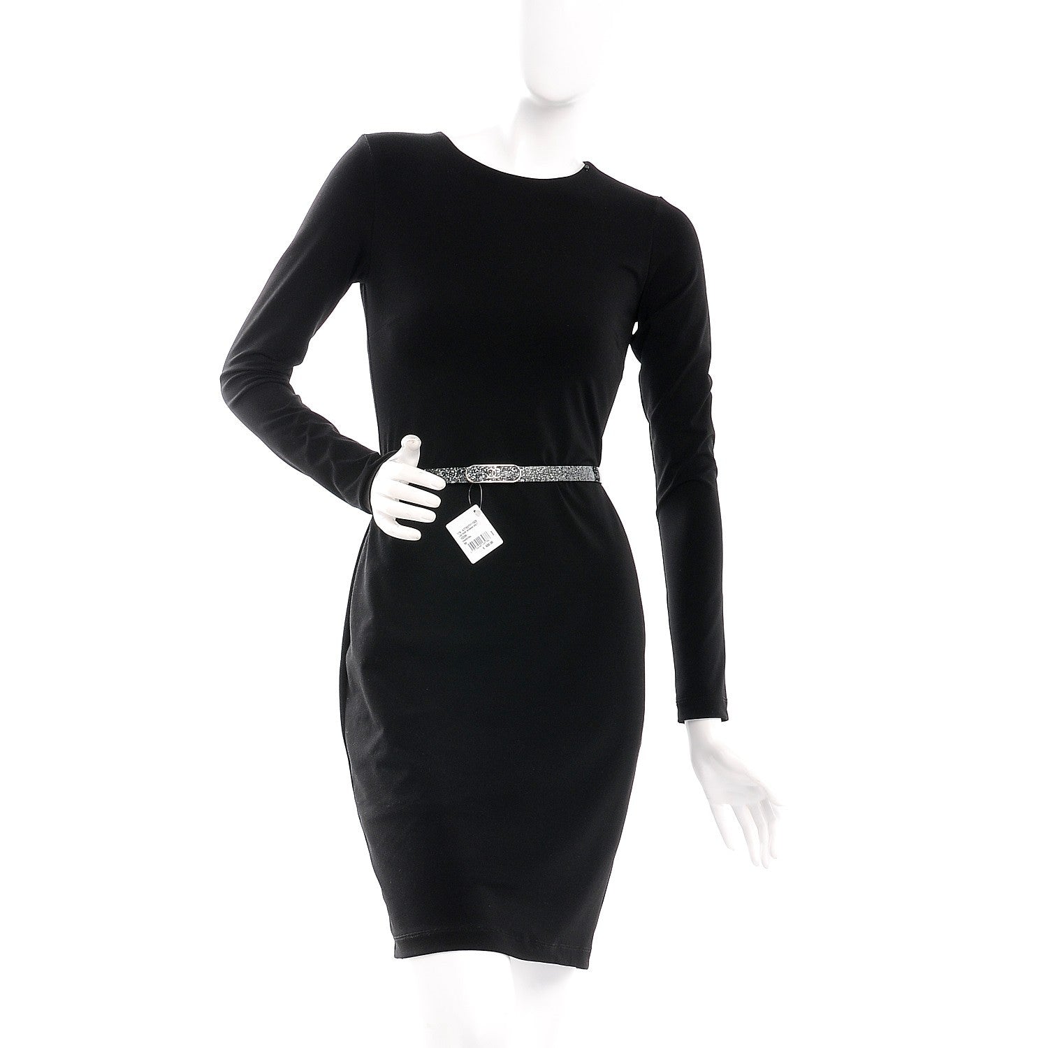 Chanel Glitter Calfskin CC Logo Skinny Belt 80 32 Charcoal 2 of 9