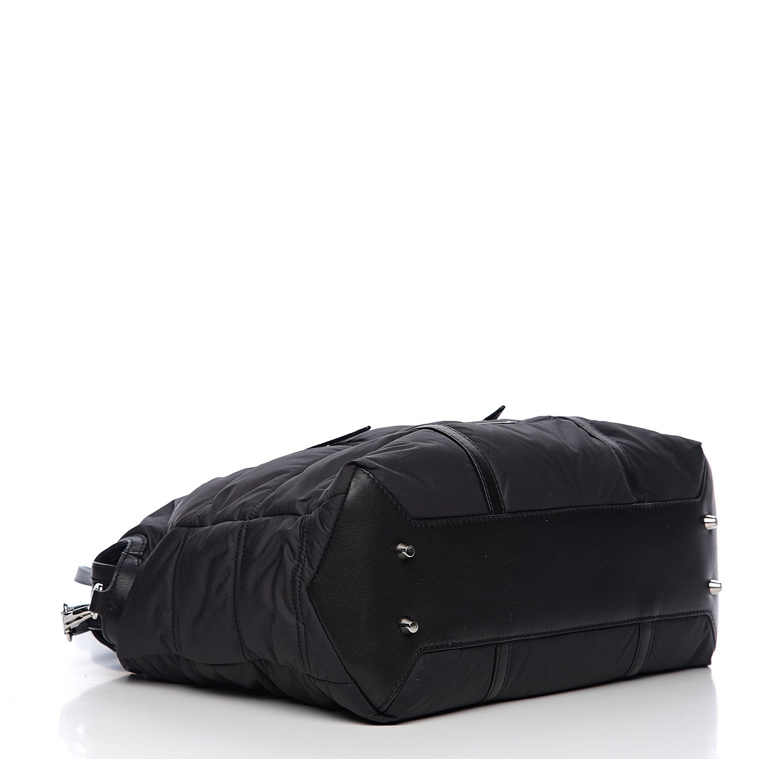 Burberry Nylon House Check Quilted Abbey Diaper Bag Black 4 of 9