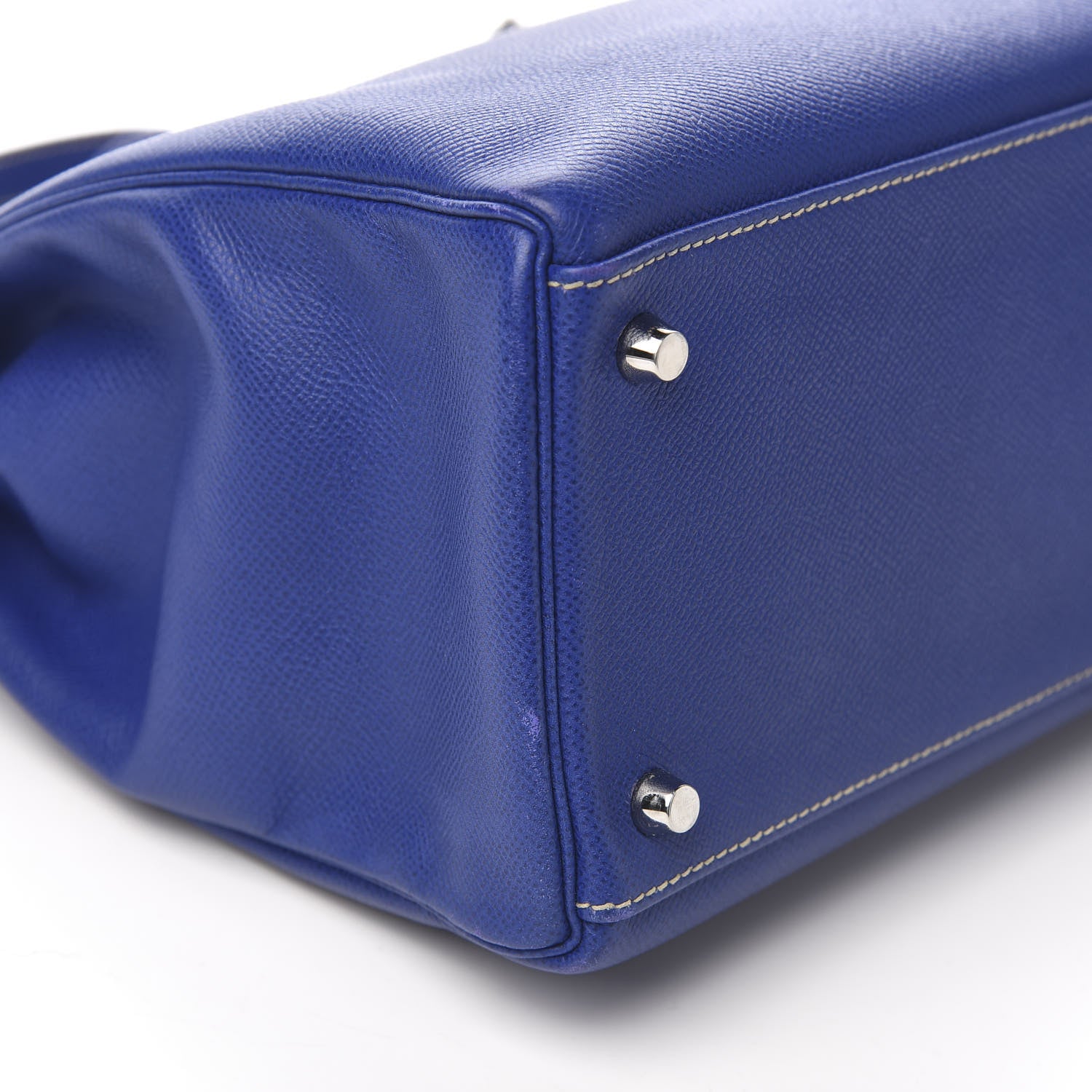 Hermes Epsom Candy Kelly Retourne 35 Bleu Electrique Mykonos 30 of 36