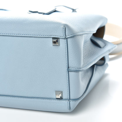MCM Grained Calfskin Medium Milla Tote Sky Blue 12 of 12
