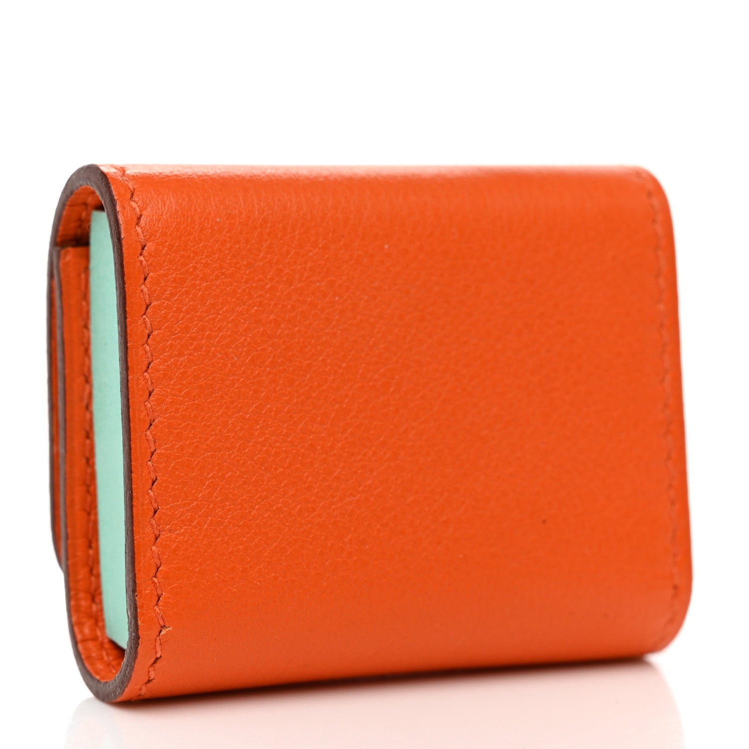 Hermes Chevre Mysore Post It Notepad Holder PM Orange 2 of 7