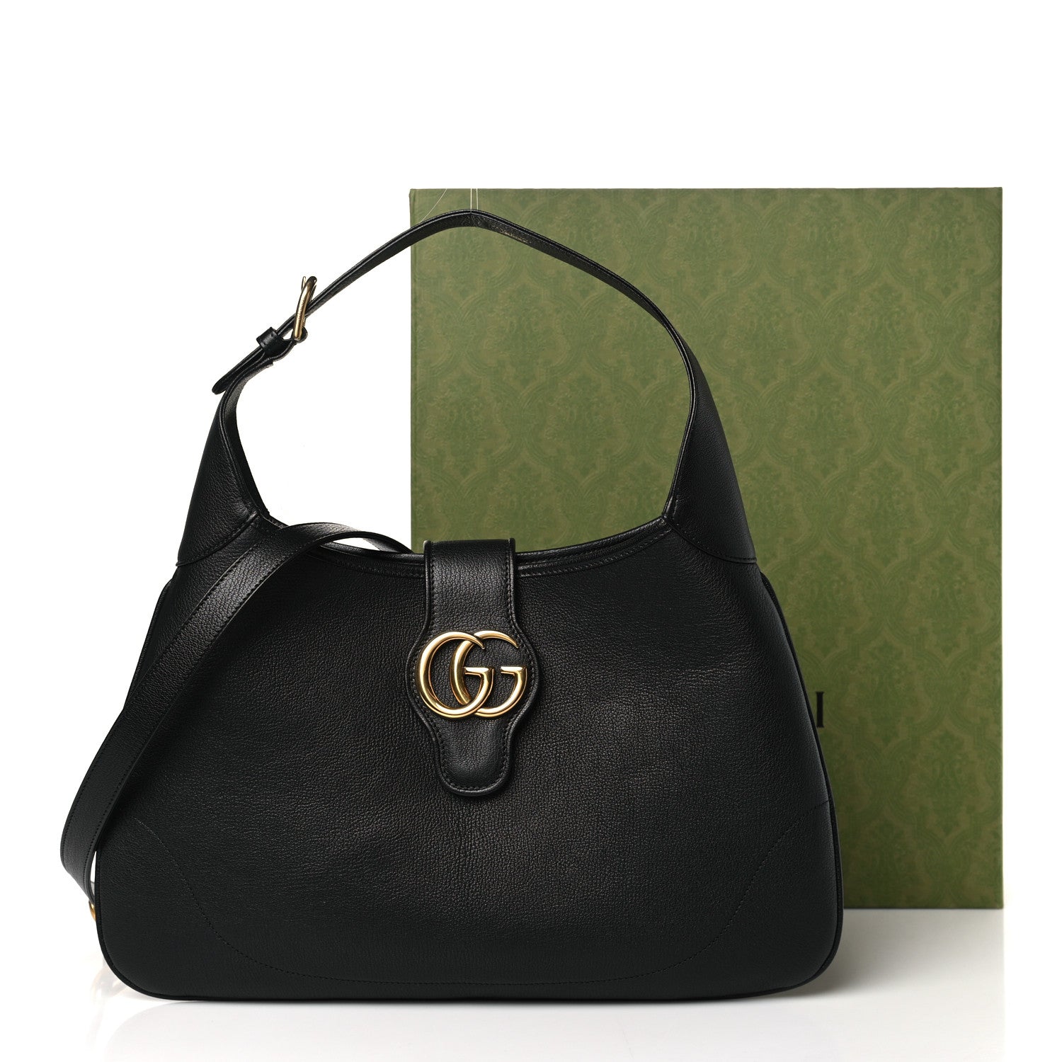 Gucci Goatskin Medium Aphrodite Shoulder Bag Black 11 of 11