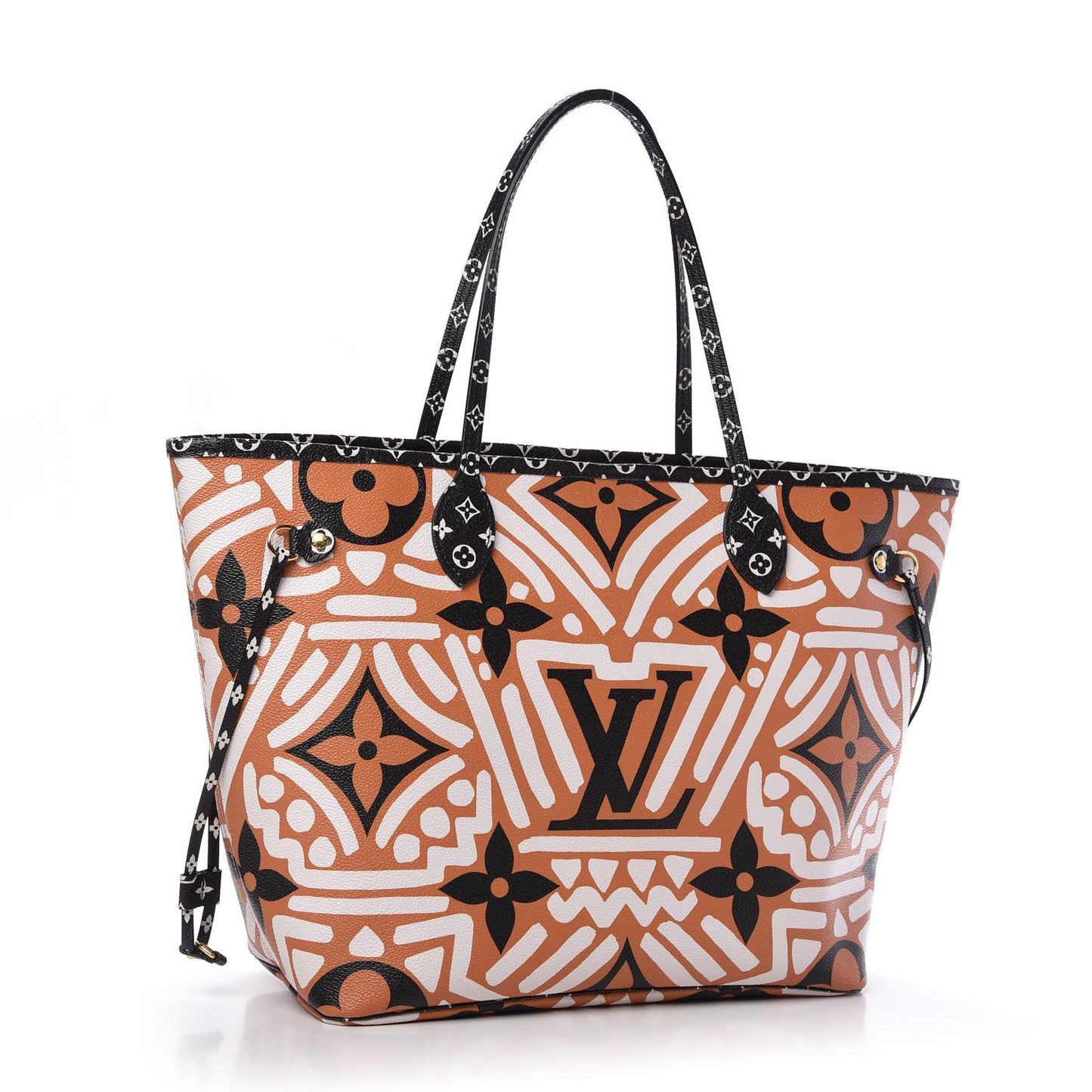 Monogram Giant Crafty Neverfull MM Creme Caramel