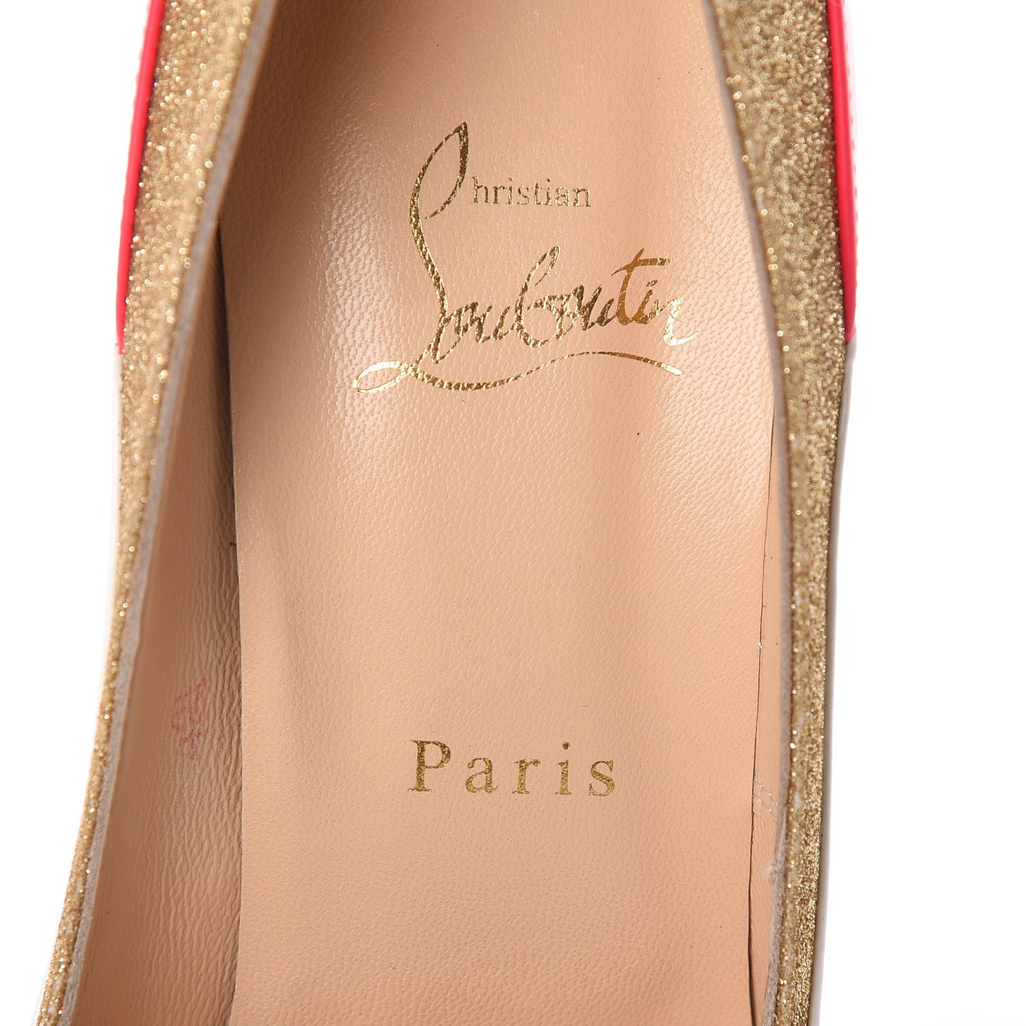 Glitter Patent Fluo Tucsick 100 Pumps 39.5 White Gold