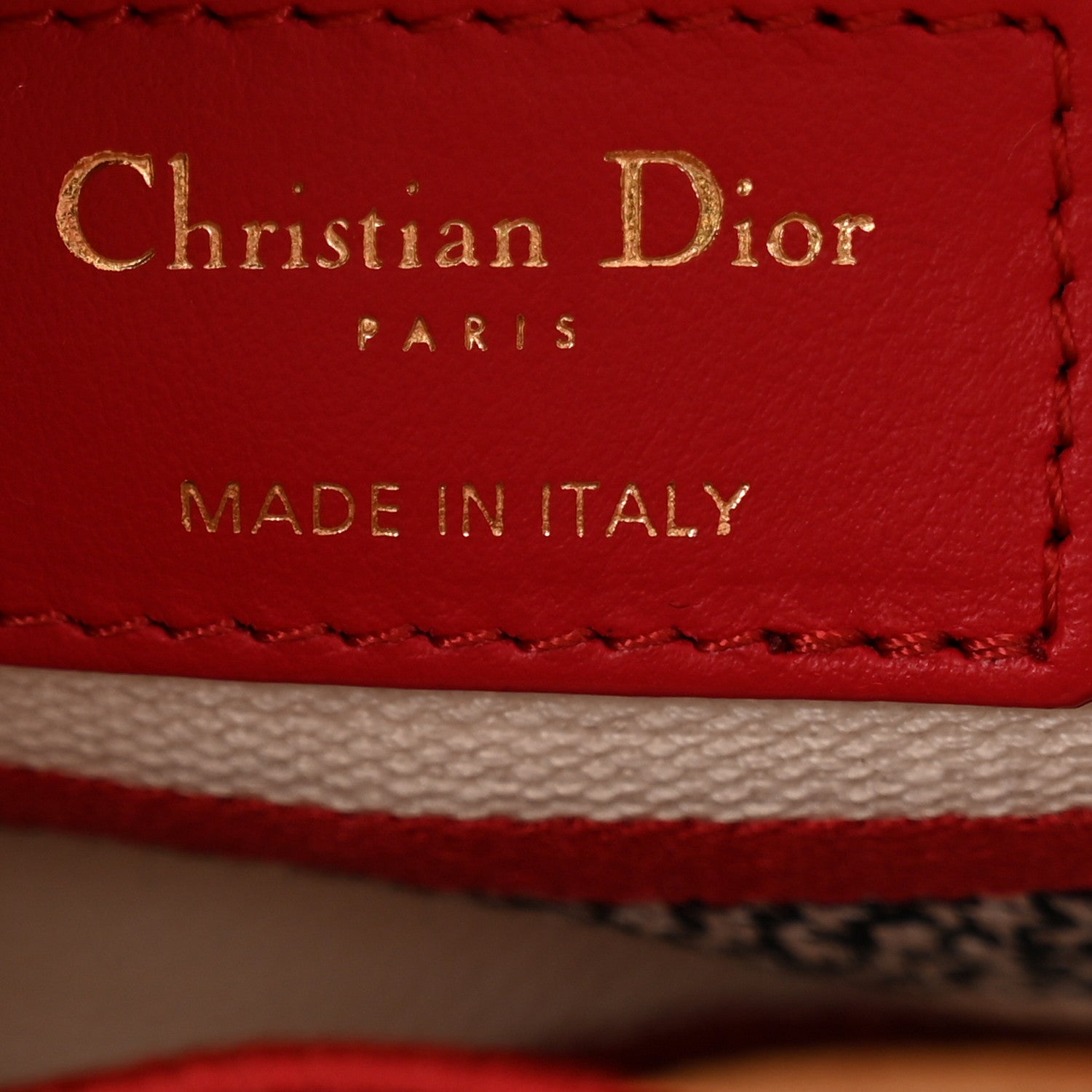 Christian Dior Canvas Embroidered Medium Dioramour D-Royaume Lady D-Lite Red Multicolor 6 of 12