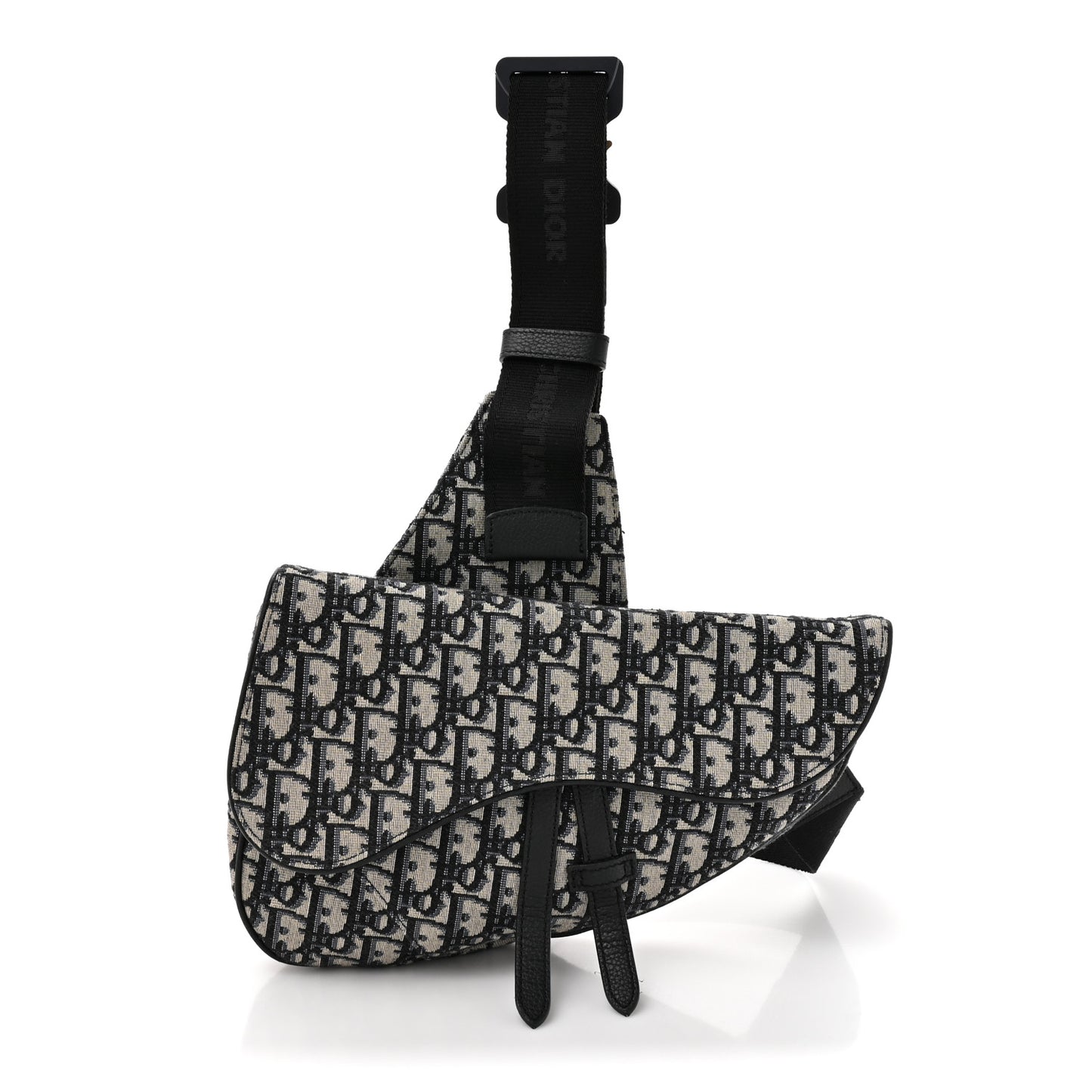 Oblique Mens Saddle Bag Blue