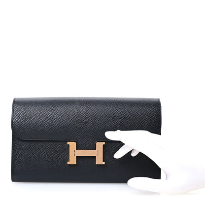 Hermes Epsom Constance Long Wallet Black 2 of 7