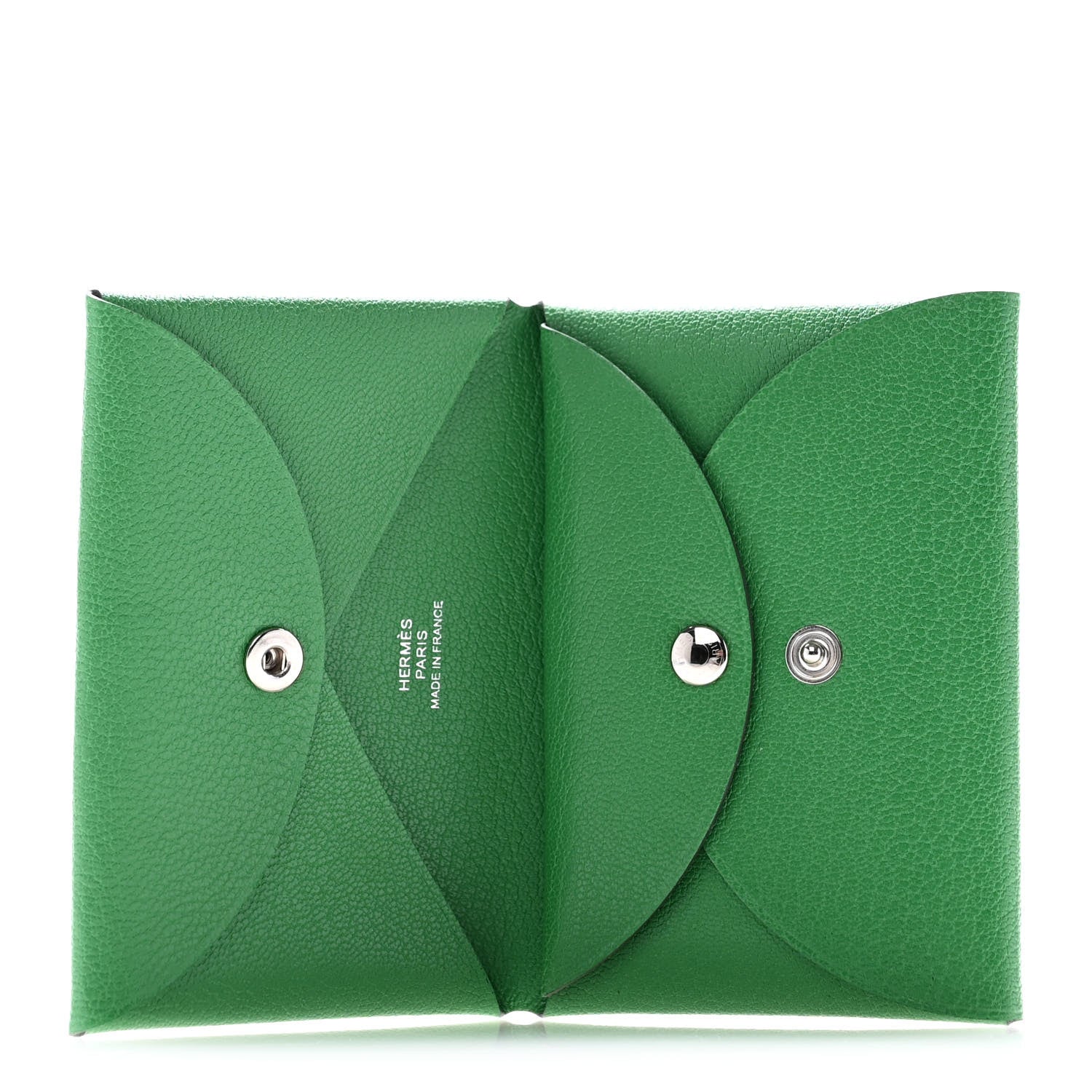 Hermes Chevre Mysore Calvi Duo Card Case Cactus 5 of 9