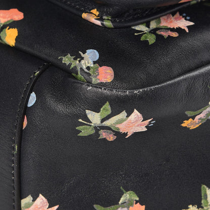Saint Laurent Calfskin Prairie Flower Printed Festival Backpack Black Multicolor 12 of 13