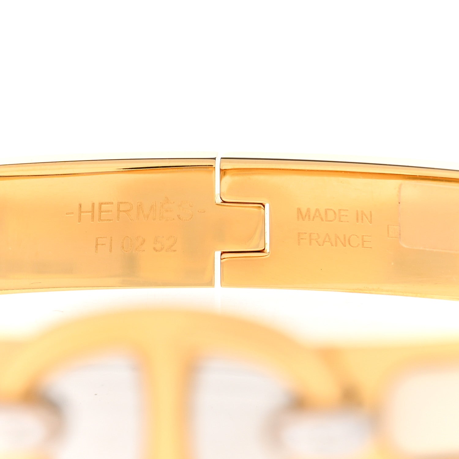 Hermes Enamel Mini Clic Chaine d'Ancre Bracelet GM Creme 4 of 5