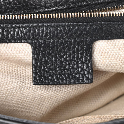 Gucci Pebbled Calfskin Medium Soho Flap Crossbody Black 6 of 10