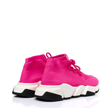 Balenciaga Knit Womens Speed Lace Up Sneakers 36 Rose Fluo 4 of 6