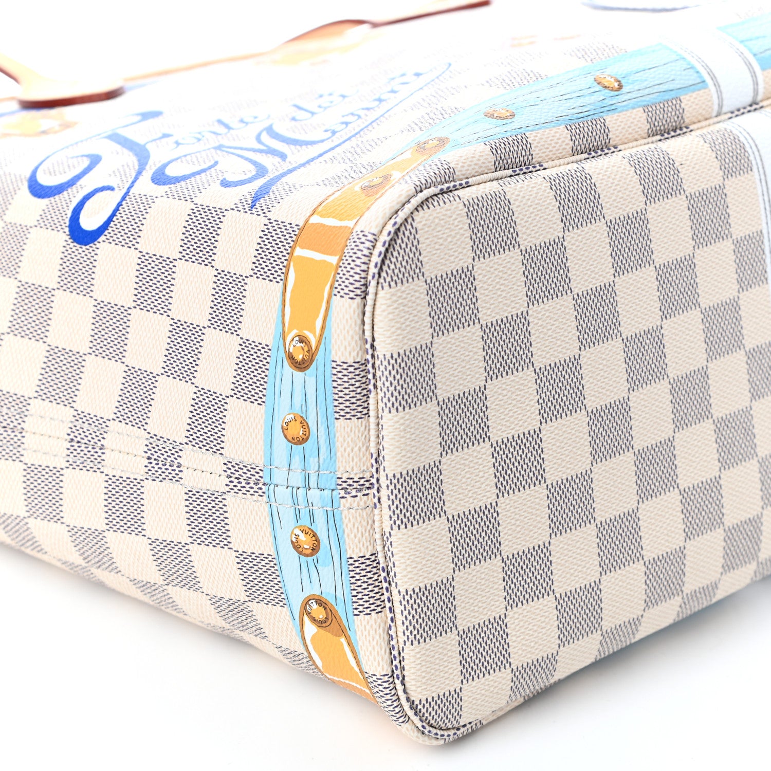 Louis Vuitton Damier Azur Summer Trunks Forte Dei Marmi Neo Neverfull MM 8 of 9