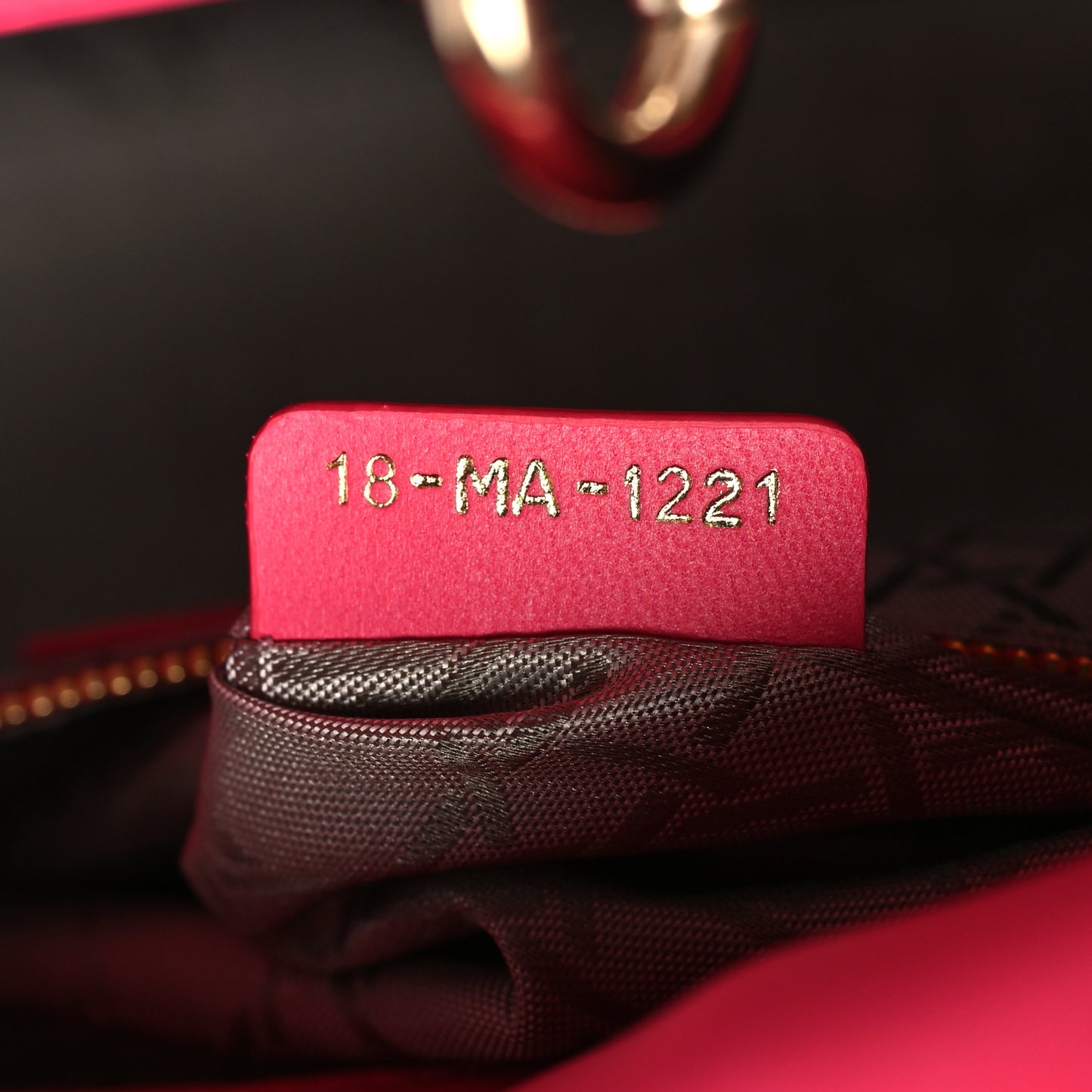 Lambskin Cannage Small My ABCDior Lady Dior Fraise