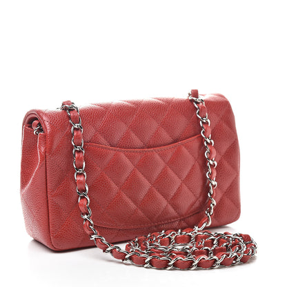 Chanel Caviar Quilted Mini Rectangular Flap Red 3 of 13