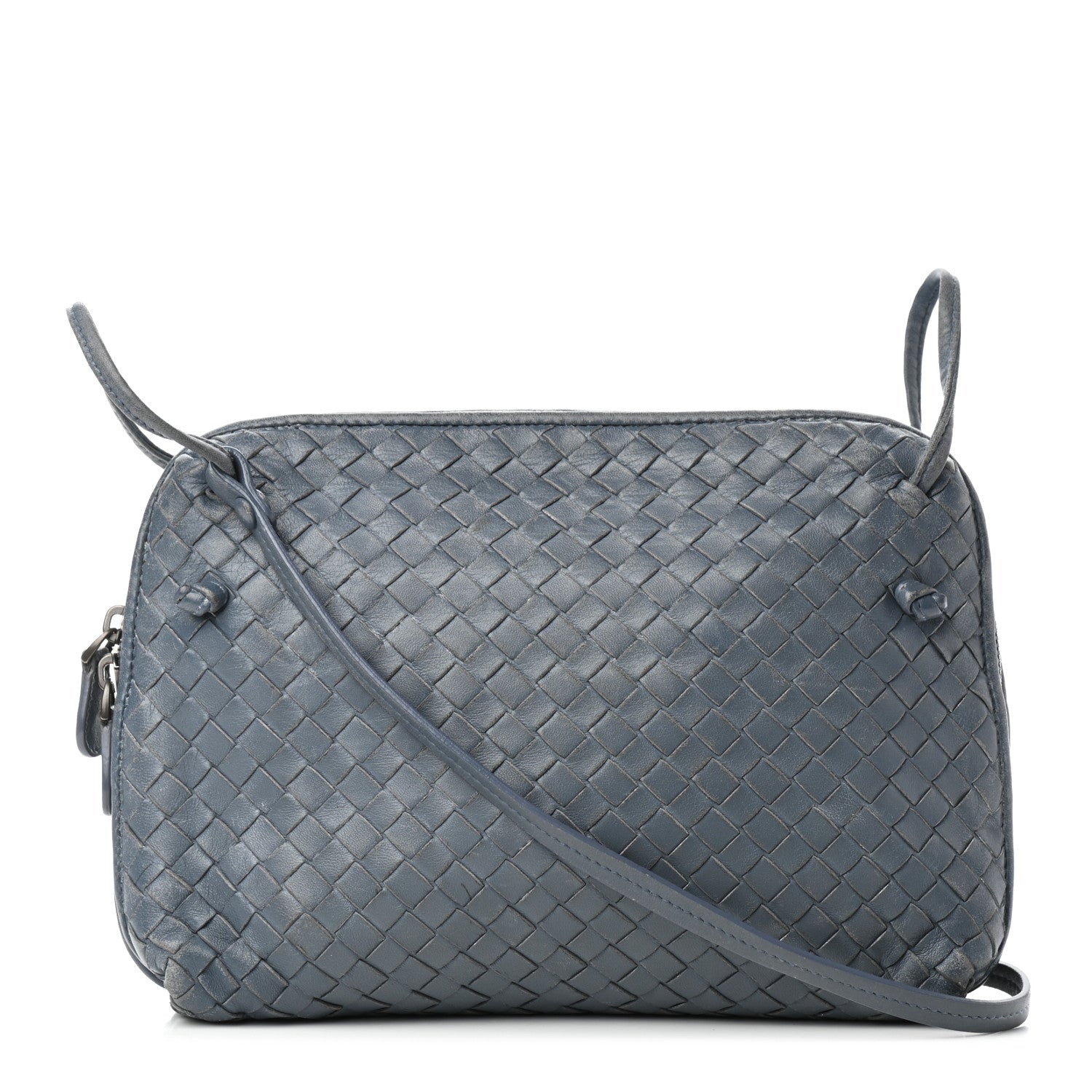Bottega Veneta Nappa Intrecciato Pillow Crossbody Messenger Baltic Blue 1 of 8