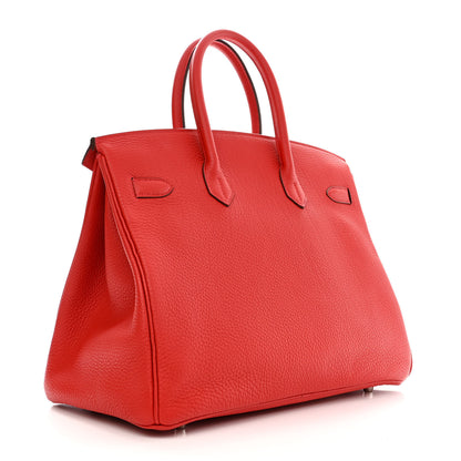 Hermes Togo BIRKIN 35 Geranium 3 of 12