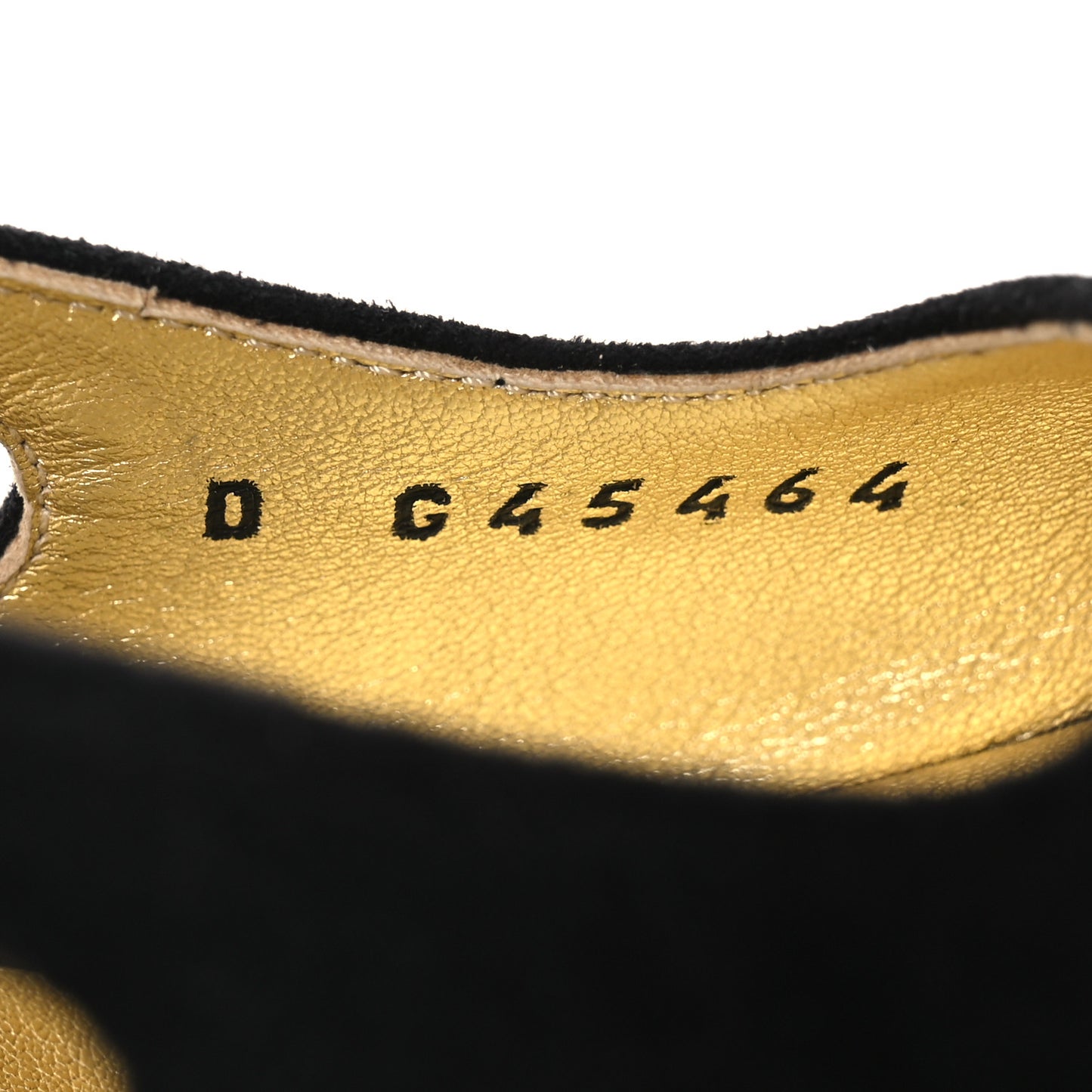 Kid Suede Metallic Lambskin Cap Toe CC Slingback Pumps 40 Black Gold