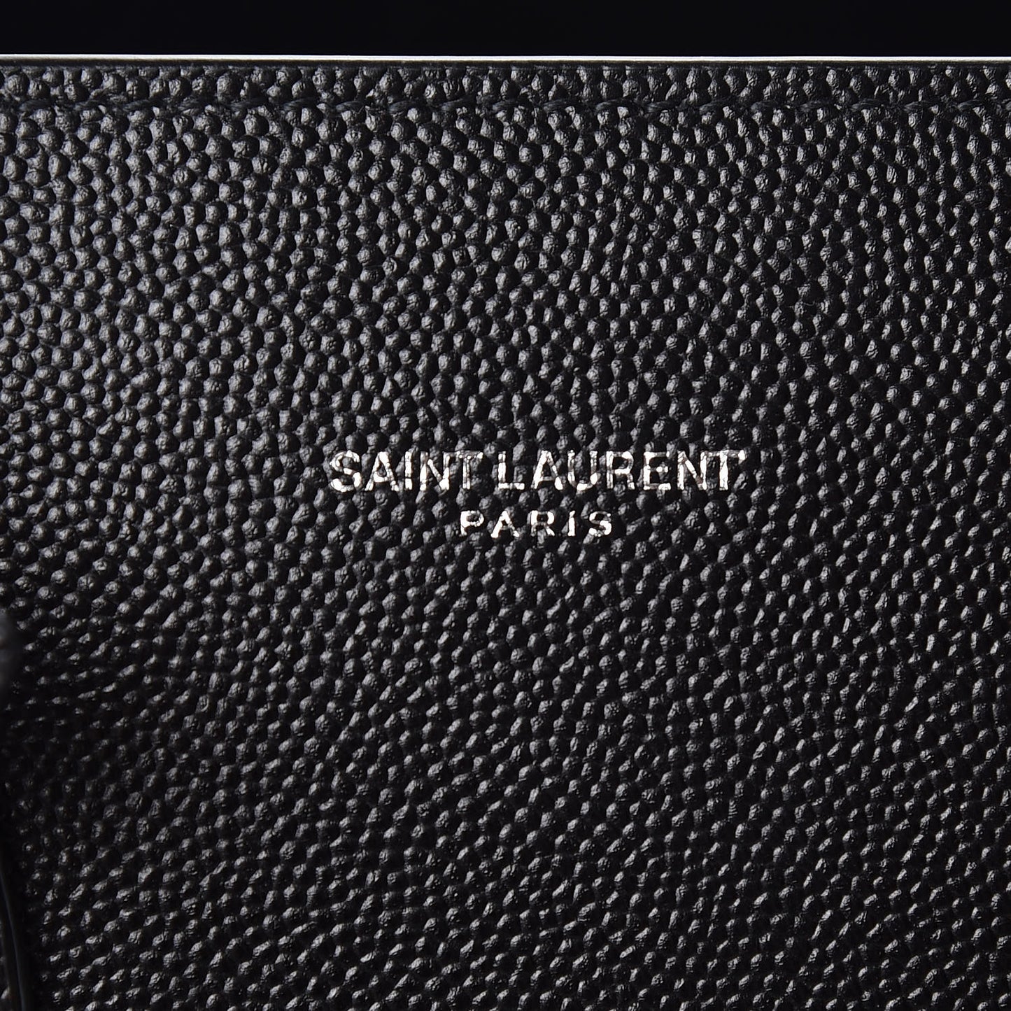 Grained Calfskin Small Sac De Jour Black