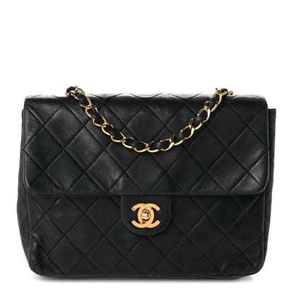Chanel Lambskin Quilted Small Single Flap Bag Black 1 of 10