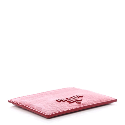 Prada Saffiano Shine Monochrome Card Holder Fuoco 3 of 4