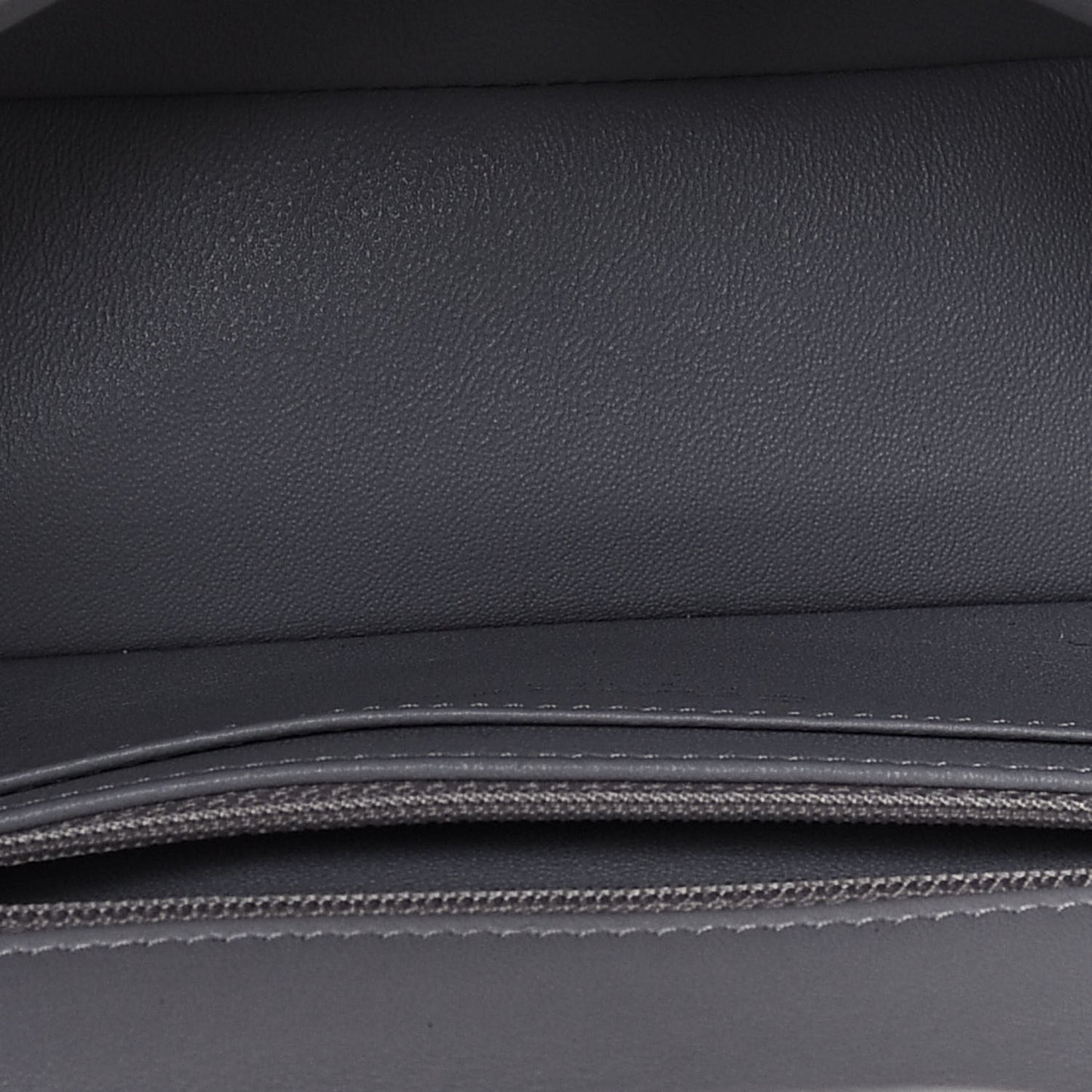 Lambskin Quilted Mini Rectangular Flap Grey