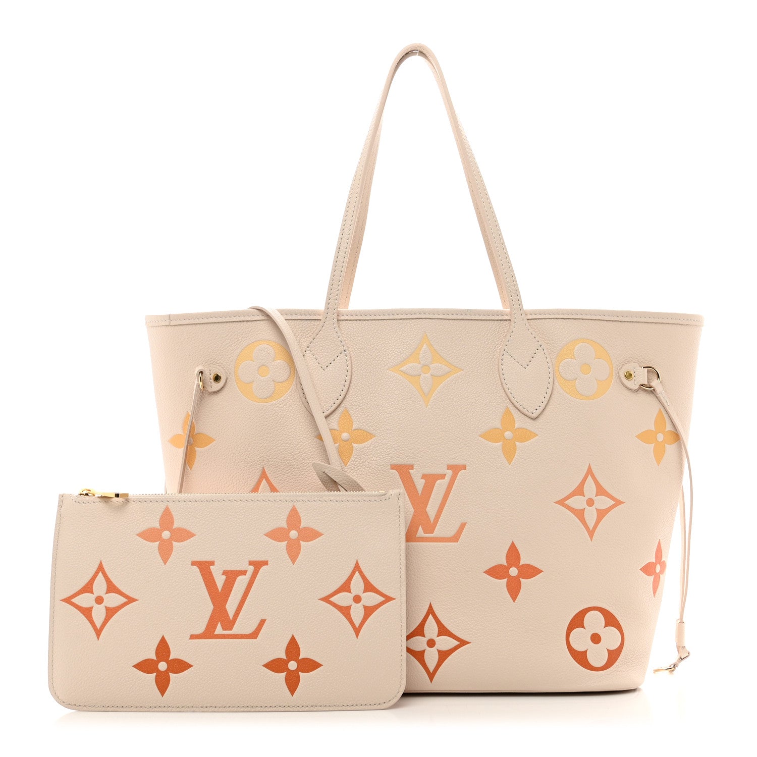 Louis Vuitton Empreinte Monogram Giant Neverfull MM Degrade Neutral 1 of 9