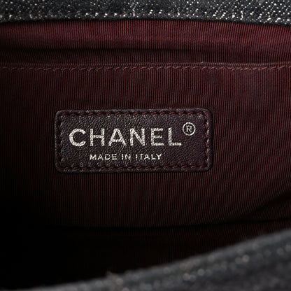 Chanel Denim Quilted Small Boy Flap Black 6 of 10