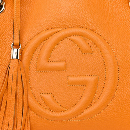Gucci Pebbled Calfskin Medium Soho Chain Shoulder Bag Curcuma 8 of 10