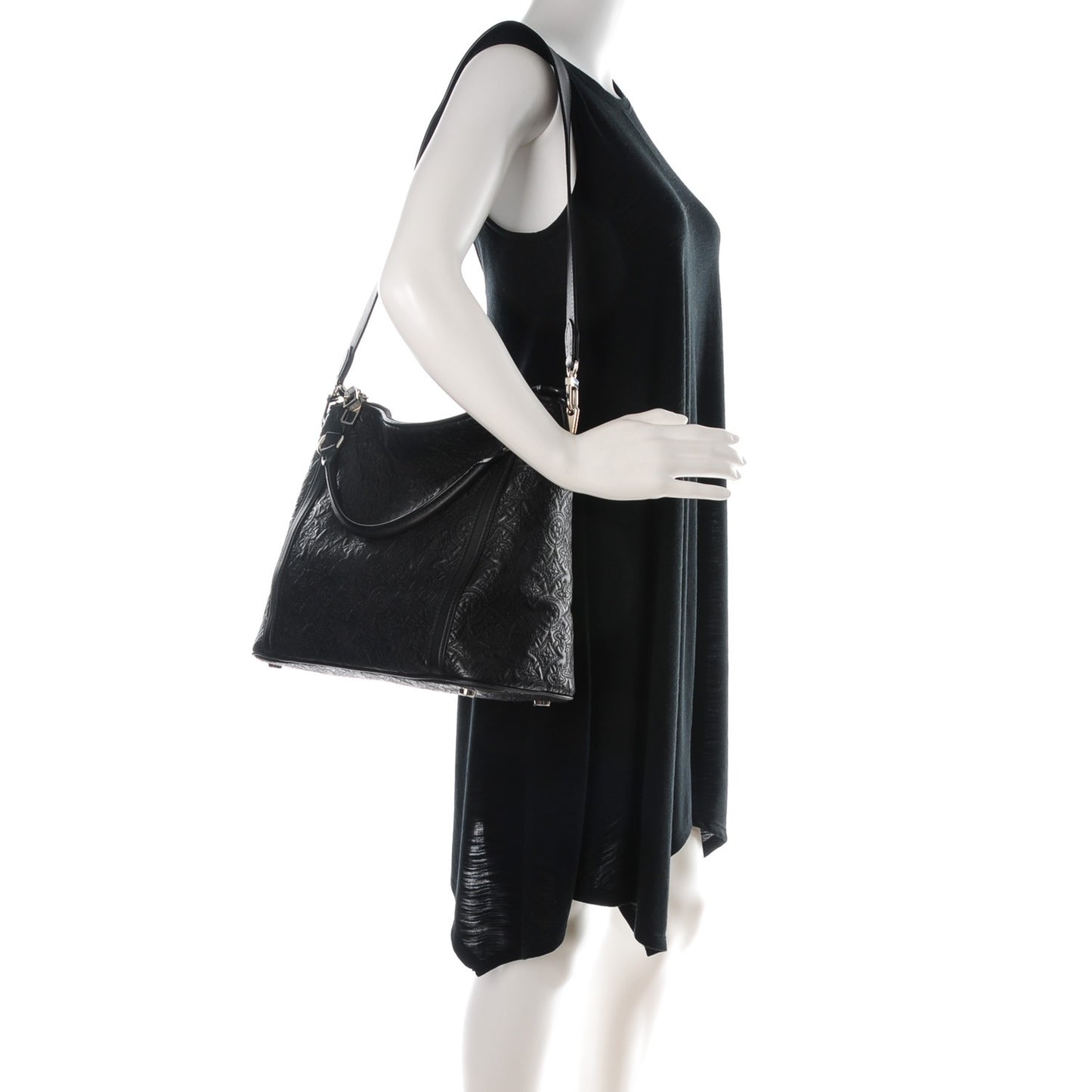 Monogram Lambskin Antheia Ixia PM Black