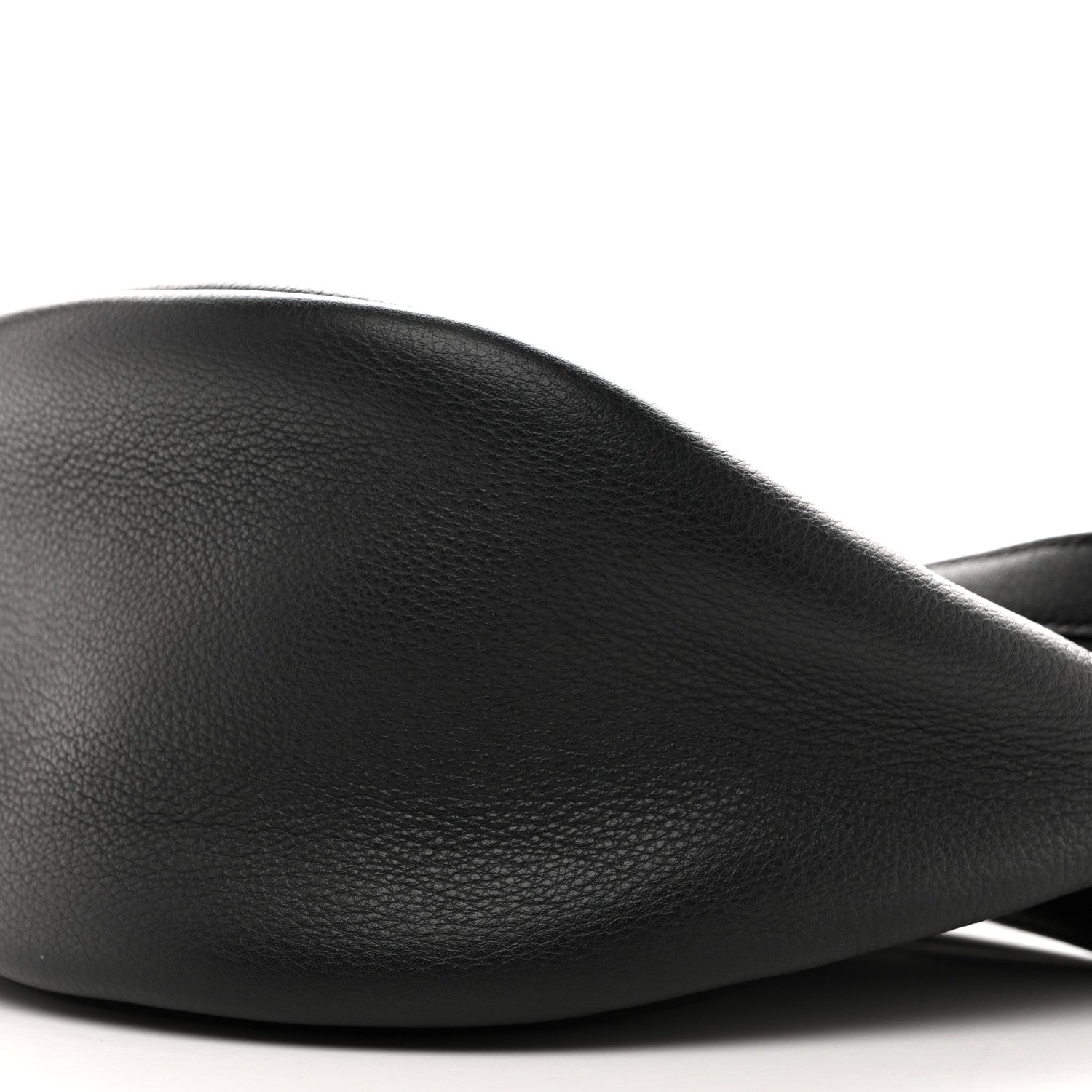 The Row Grained Calfskin Small Slouchy Banana Bag Black 10 of 10