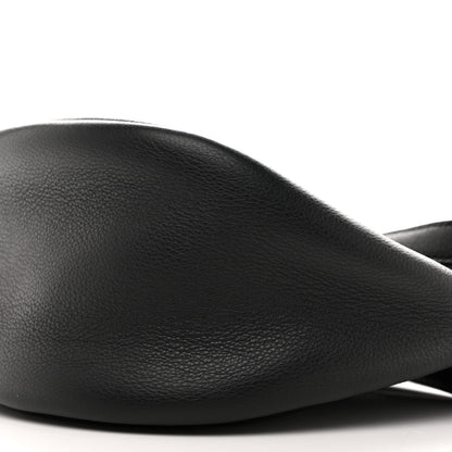 The Row Grained Calfskin Small Slouchy Banana Bag Black 10 of 10