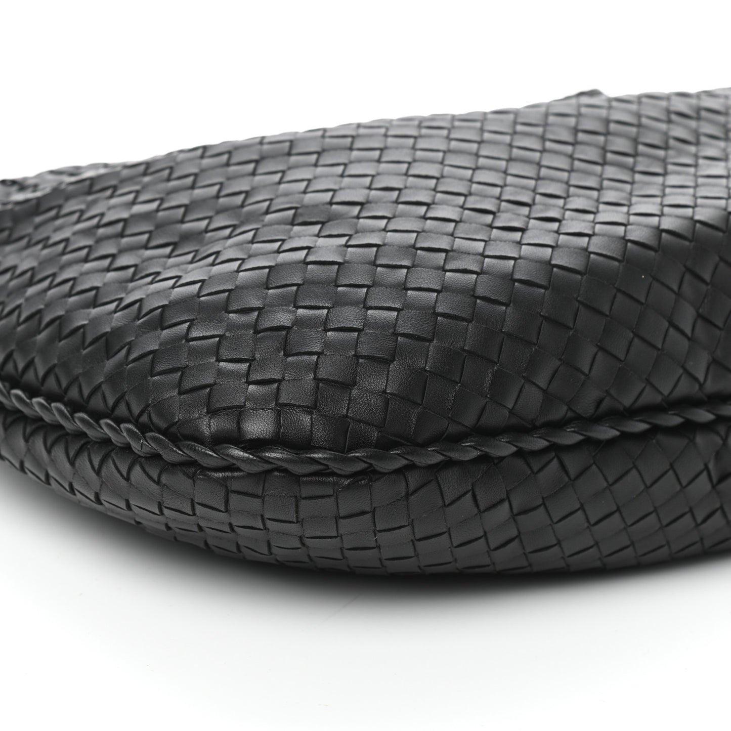 Nappa Intrecciato Large Veneta Hobo Black