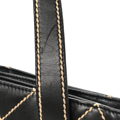 Chanel Calfskin Wild Stitch Tote Black 10 of 10