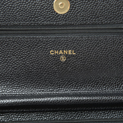 Chanel Caviar Quilted Wallet On Chain WOC Black 6 of 13