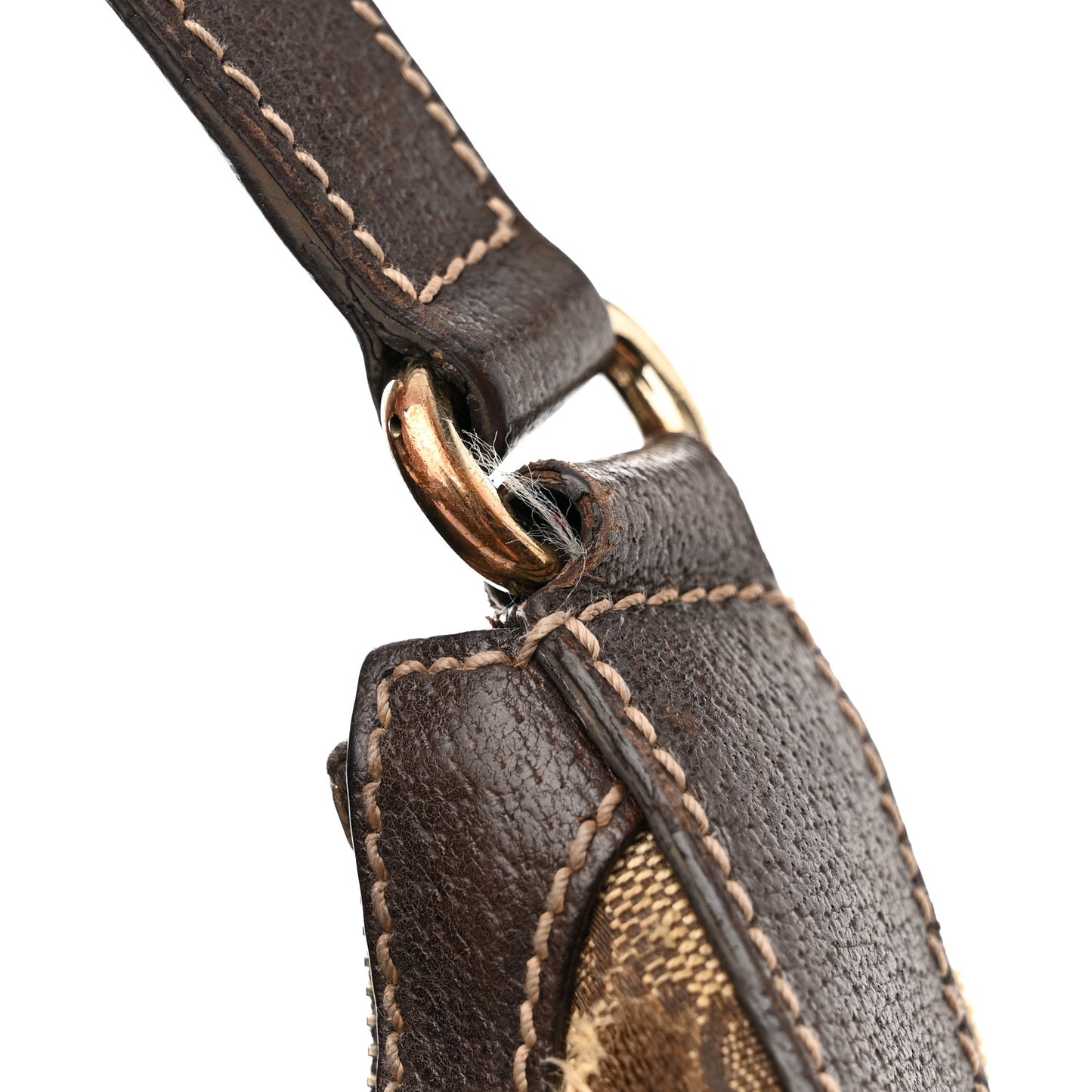 GG Monogram Medium Charmy Hobo Dark Brown