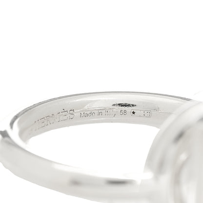 Hermes Sterling Silver GM Echappee Ring 58 8.5 6 of 6