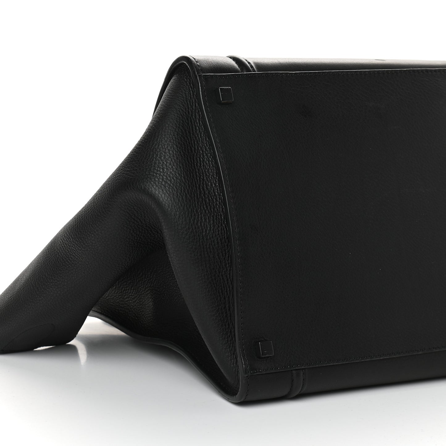 Supple Calfskin Large Phantom Luggage Black