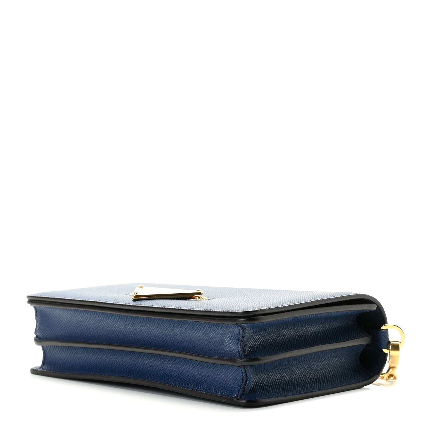 Prada Saffiano Chain Crossbody Bag Bluette 7 of 7