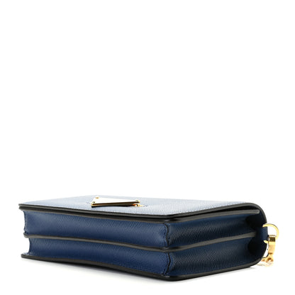 Prada Saffiano Chain Crossbody Bag Bluette 7 of 7
